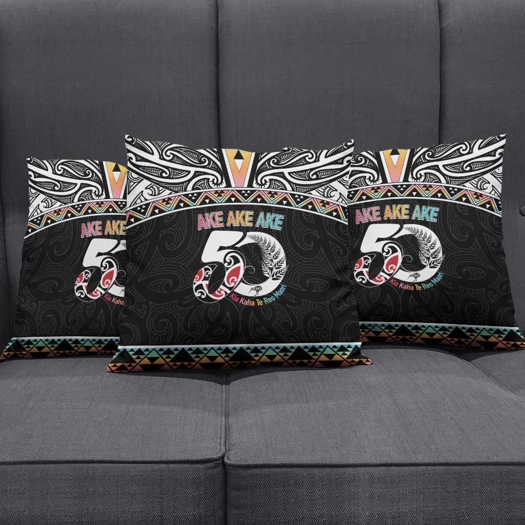 50 Years Kia Kaha Te Reo Maori Pillow Cover Ake Ake Ake! - Aussie Hoodie