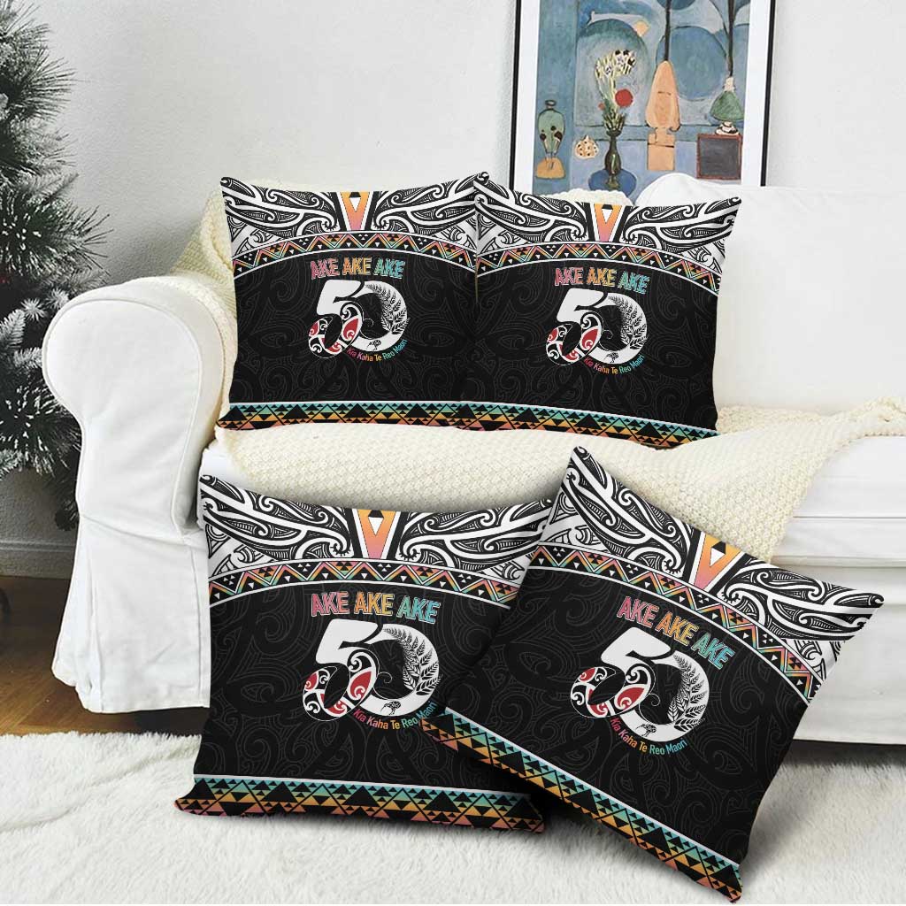 50 Years Kia Kaha Te Reo Maori Pillow Cover Ake Ake Ake! - Aussie Hoodie