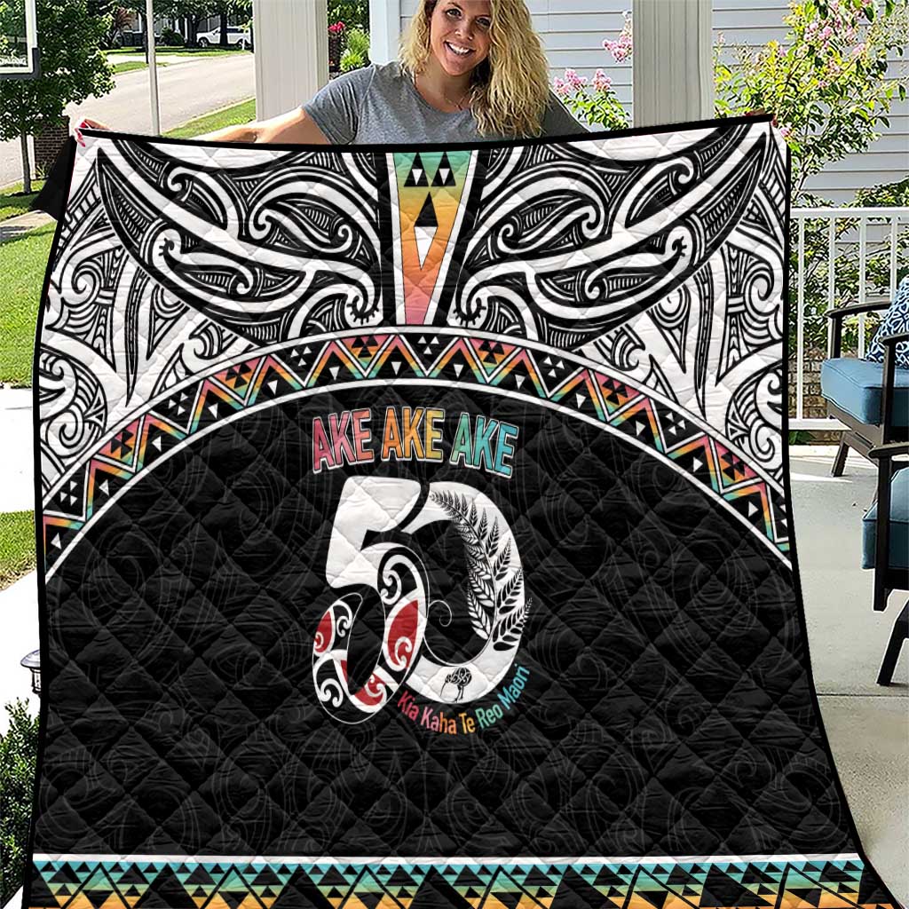 50 Years Kia Kaha Te Reo Maori Quilt Ake Ake Ake! - Aussie Hoodie