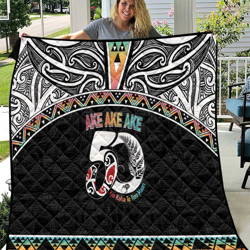 50 Years Kia Kaha Te Reo Maori Quilt Ake Ake Ake! - Aussie Hoodie