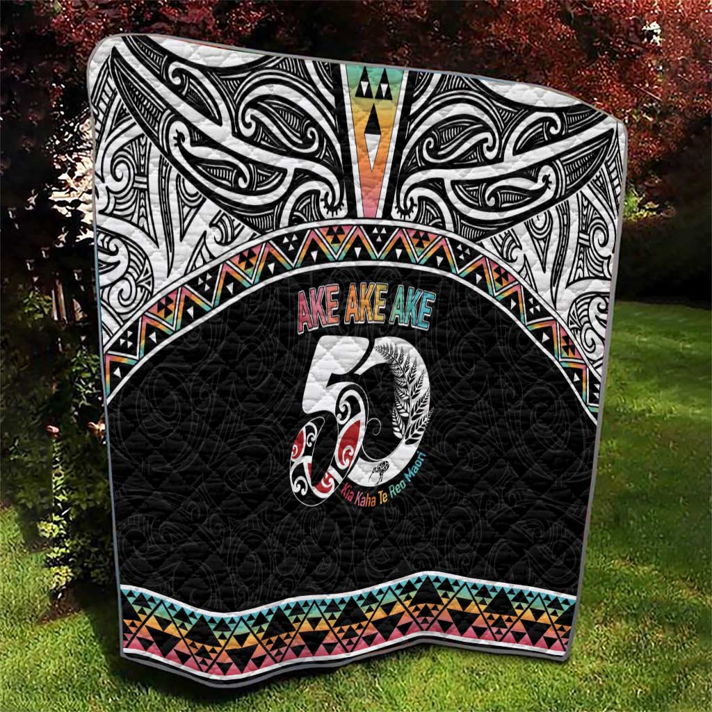 50 Years Kia Kaha Te Reo Maori Quilt Ake Ake Ake! - Aussie Hoodie