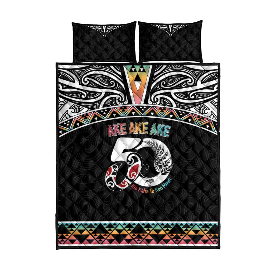 50 Years Kia Kaha Te Reo Maori Quilt Bed Set Ake Ake Ake! - Aussie Hoodie
