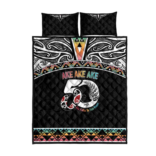 50 Years Kia Kaha Te Reo Maori Quilt Bed Set Ake Ake Ake! - Aussie Hoodie
