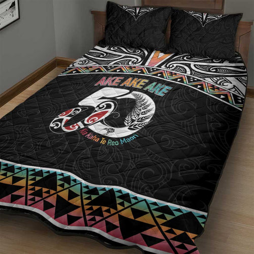 50 Years Kia Kaha Te Reo Maori Quilt Bed Set Ake Ake Ake! - Aussie Hoodie