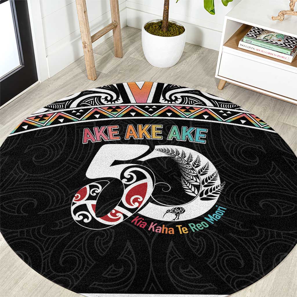 50 Years Kia Kaha Te Reo Maori Round Carpet Ake Ake Ake! - Aussie Hoodie