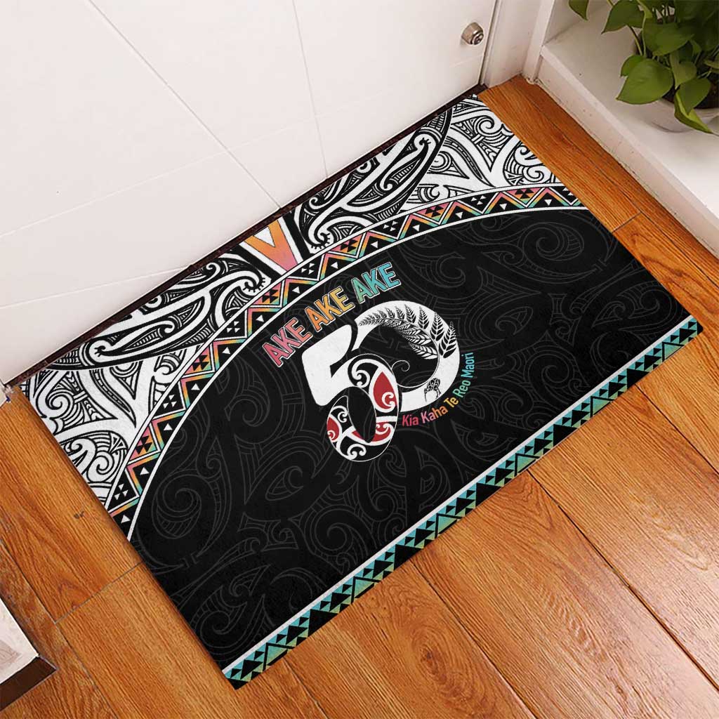 50 Years Kia Kaha Te Reo Maori Rubber Doormat Ake Ake Ake! - Aussie Hoodie