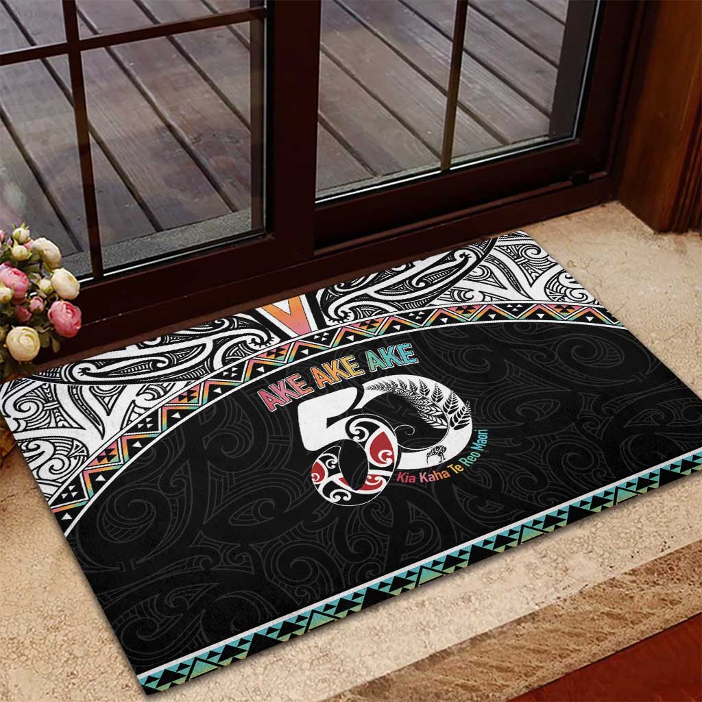 50 Years Kia Kaha Te Reo Maori Rubber Doormat Ake Ake Ake! - Aussie Hoodie