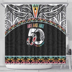 50 Years Kia Kaha Te Reo Maori Shower Curtain Ake Ake Ake! - Aussie Hoodie