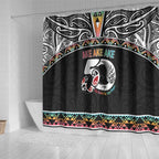 50 Years Kia Kaha Te Reo Maori Shower Curtain Ake Ake Ake! - Aussie Hoodie