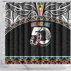50 Years Kia Kaha Te Reo Maori Shower Curtain Ake Ake Ake! - Aussie Hoodie