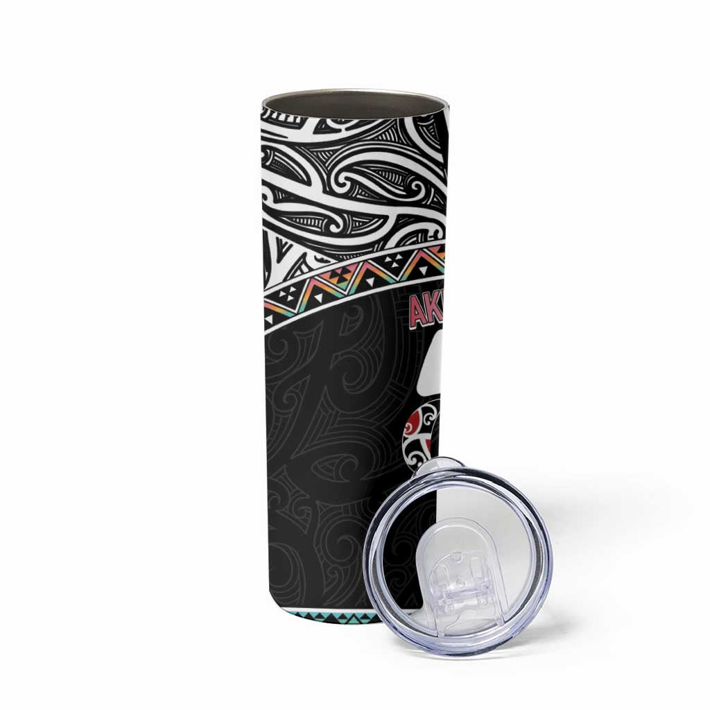 50 Years Kia Kaha Te Reo Maori Skinny Tumbler Ake Ake Ake! - Aussie Hoodie