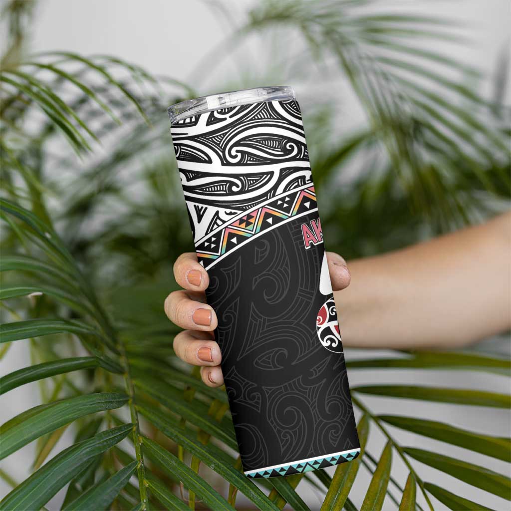 50 Years Kia Kaha Te Reo Maori Skinny Tumbler Ake Ake Ake! - Aussie Hoodie