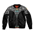50 Years Kia Kaha Te Reo Maori Sleeve Zip Bomber Jacket Ake Ake Ake! - Aussie Hoodie