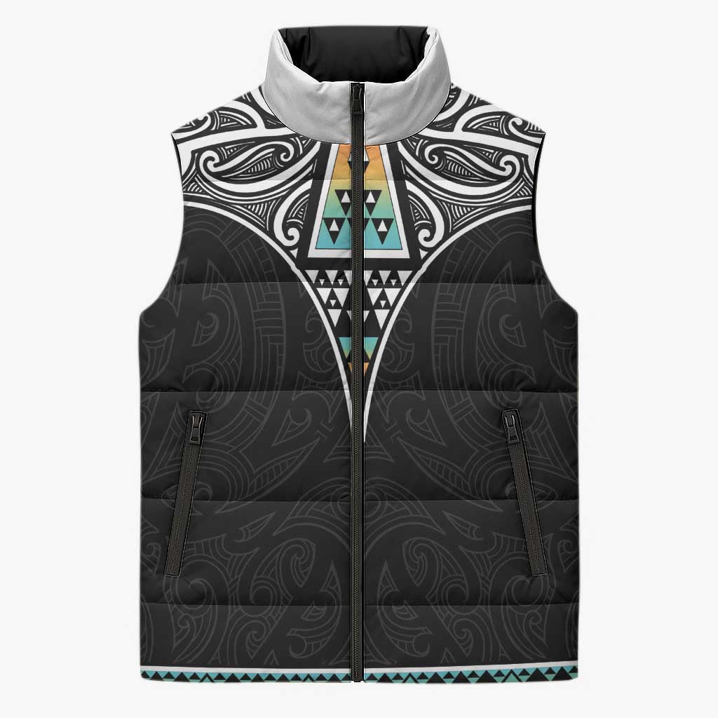 50 Years Kia Kaha Te Reo Maori Sleeveless Puffer Jacket Ake Ake Ake! - Aussie Hoodie