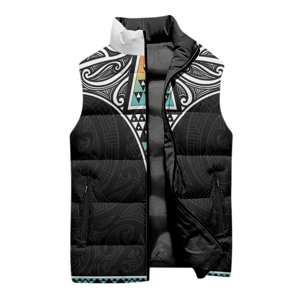 50 Years Kia Kaha Te Reo Maori Sleeveless Puffer Jacket Ake Ake Ake! - Aussie Hoodie
