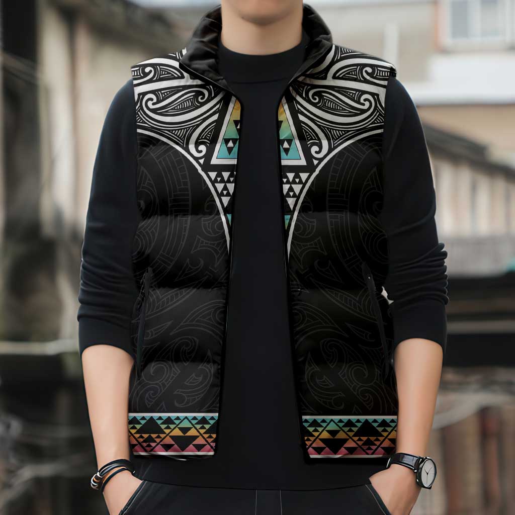 50 Years Kia Kaha Te Reo Maori Sleeveless Puffer Jacket Ake Ake Ake! - Aussie Hoodie