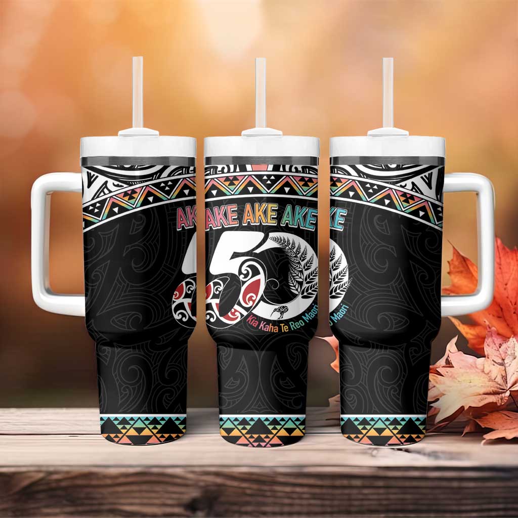 50 Years Kia Kaha Te Reo Maori Tumbler With Handle Ake Ake Ake! - Aussie Hoodie