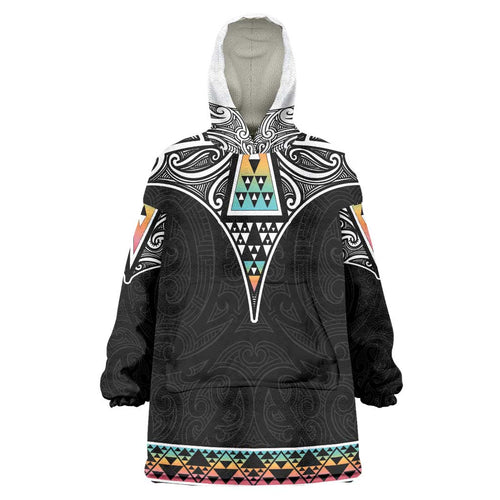 50 Years Kia Kaha Te Reo Maori Wearable Blanket Hoodie Ake Ake Ake! - Aussie Hoodie