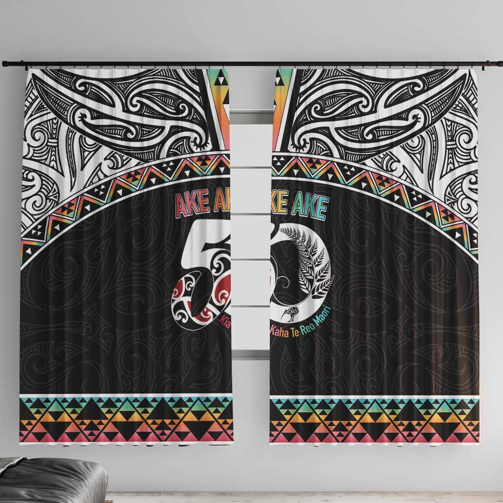 50 Years Kia Kaha Te Reo Maori Window Curtain Ake Ake Ake! - Aussie Hoodie
