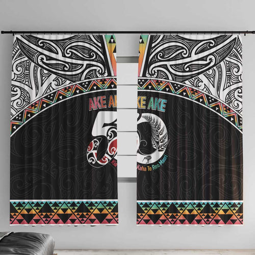 50 Years Kia Kaha Te Reo Maori Window Curtain Ake Ake Ake! - Aussie Hoodie