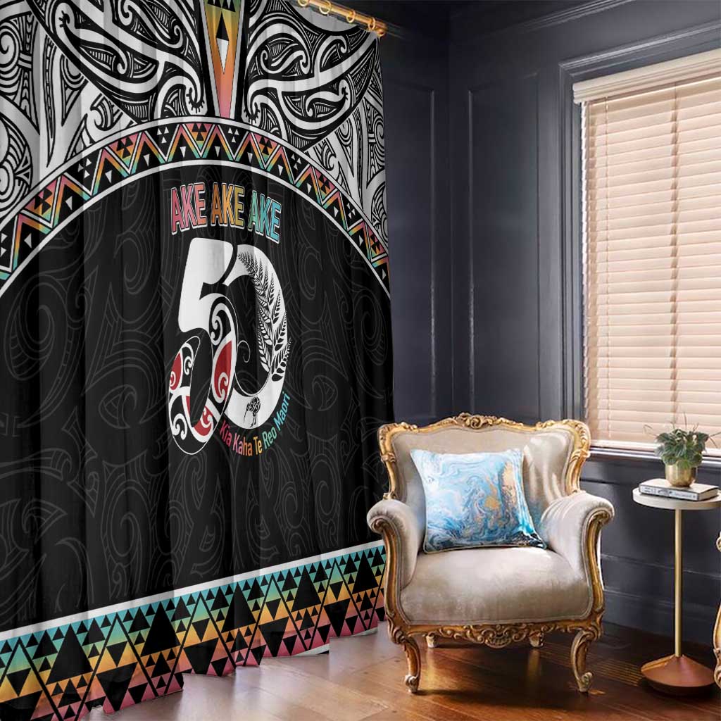 50 Years Kia Kaha Te Reo Maori Window Curtain Ake Ake Ake! - Aussie Hoodie
