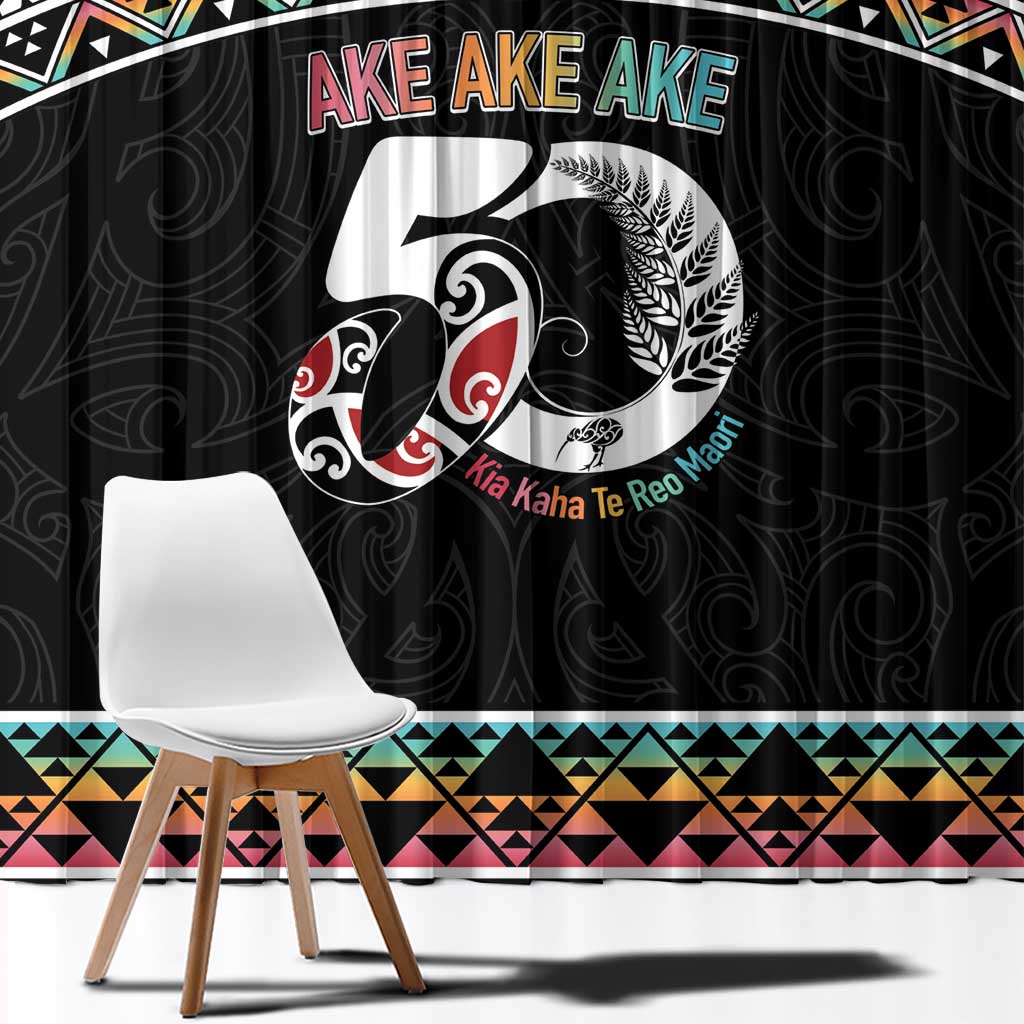 50 Years Kia Kaha Te Reo Maori Window Curtain Ake Ake Ake! - Aussie Hoodie