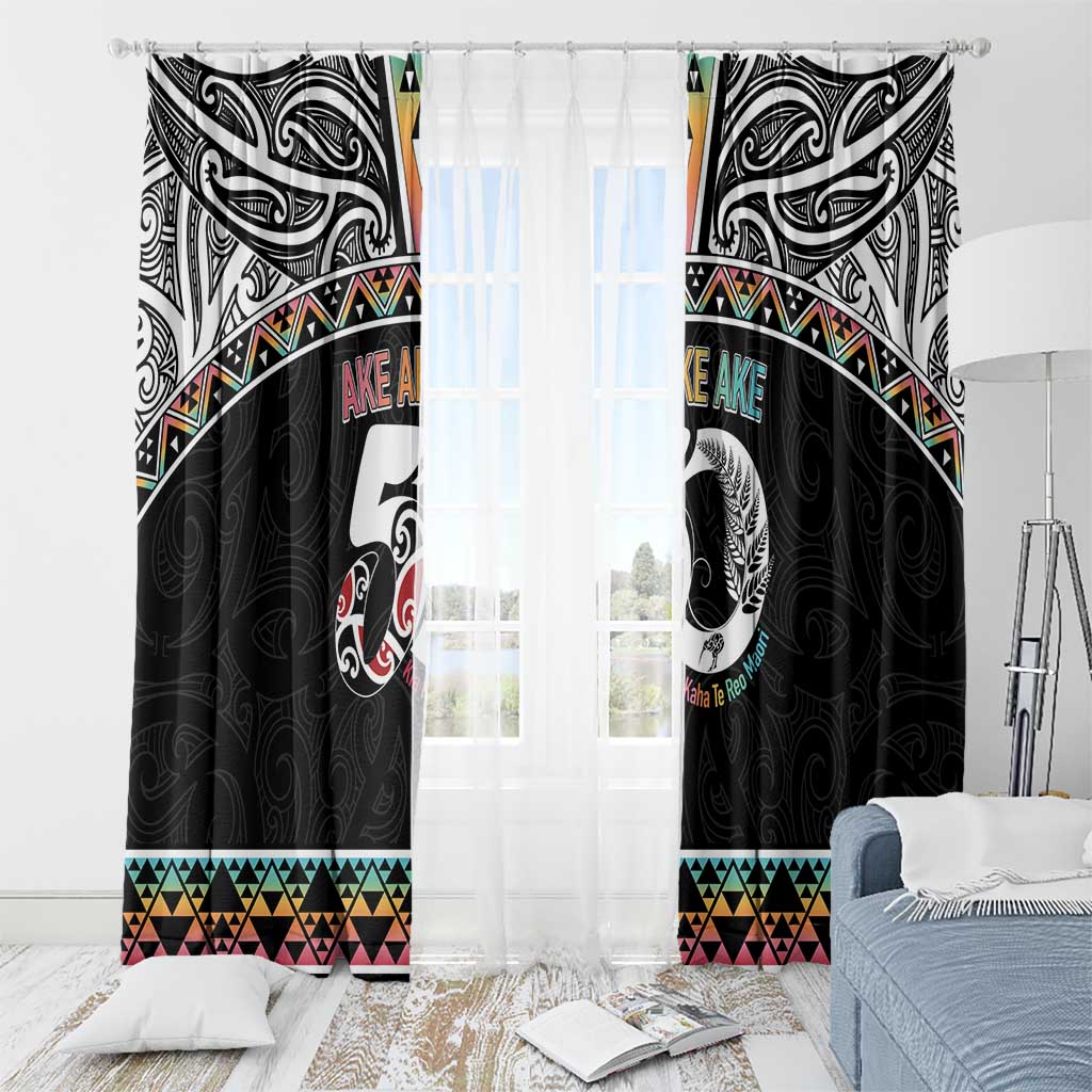 50 Years Kia Kaha Te Reo Maori Window Curtain Ake Ake Ake! - Aussie Hoodie