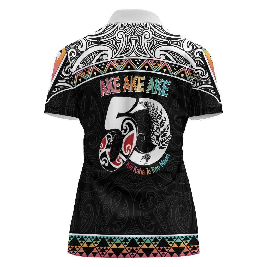 50 Years Kia Kaha Te Reo Maori Women Polo Shirt Ake Ake Ake! - Aussie Hoodie