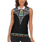 50 Years Kia Kaha Te Reo Maori Women Sleeveless Polo Shirt Ake Ake Ake! - Aussie Hoodie