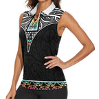 50 Years Kia Kaha Te Reo Maori Women Sleeveless Polo Shirt Ake Ake Ake! - Aussie Hoodie