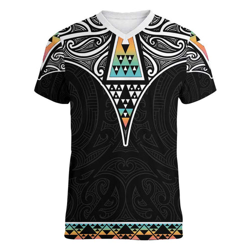 50 Years Kia Kaha Te Reo Maori Women V-Neck T-Shirt Ake Ake Ake! - Aussie Hoodie