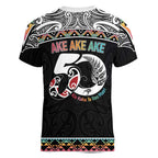 50 Years Kia Kaha Te Reo Maori Women V-Neck T-Shirt Ake Ake Ake! - Aussie Hoodie