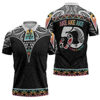 50 Years Kia Kaha Te Reo Maori Zipper Polo Shirt Ake Ake Ake! - Aussie Hoodie