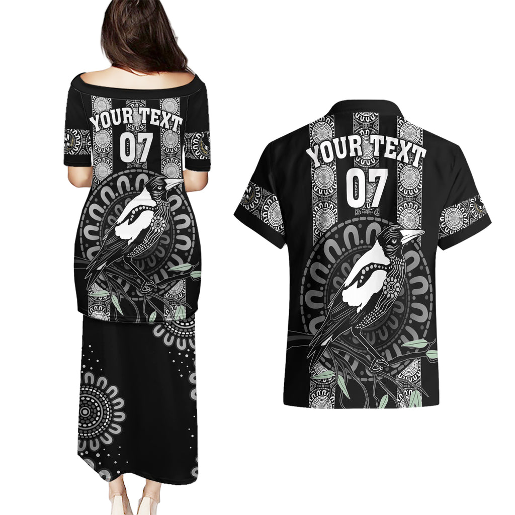 personalised-collingwood-football-couples-matching-puletasi-dress-and-hawaiian-shirt-champions-go-magpies