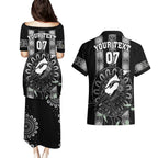 personalised-collingwood-football-couples-matching-puletasi-dress-and-hawaiian-shirt-champions-go-magpies