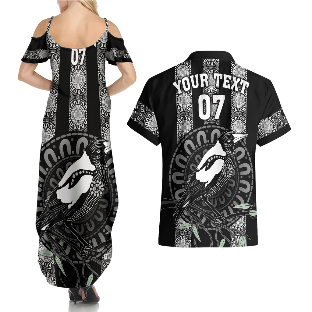personalised-collingwood-football-couples-matching-summer-maxi-dress-and-hawaiian-shirt-champions-go-magpies