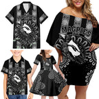 personalised-collingwood-football-family-matching-off-shoulder-short-dress-and-hawaiian-shirt-champions-go-magpies