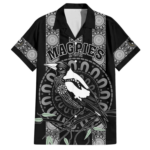personalised-collingwood-football-family-matching-off-shoulder-short-dress-and-hawaiian-shirt-champions-go-magpies