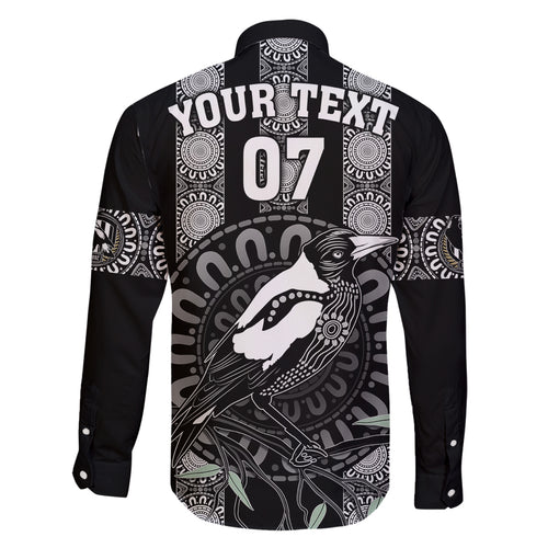 personalised-collingwood-football-family-matching-off-shoulder-short-dress-and-hawaiian-shirt-champions-go-magpies