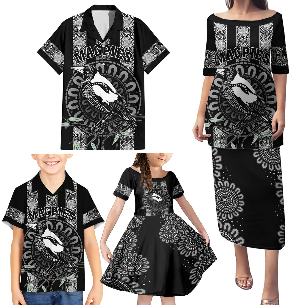 personalised-collingwood-football-family-matching-puletasi-dress-and-hawaiian-shirt-champions-go-magpies