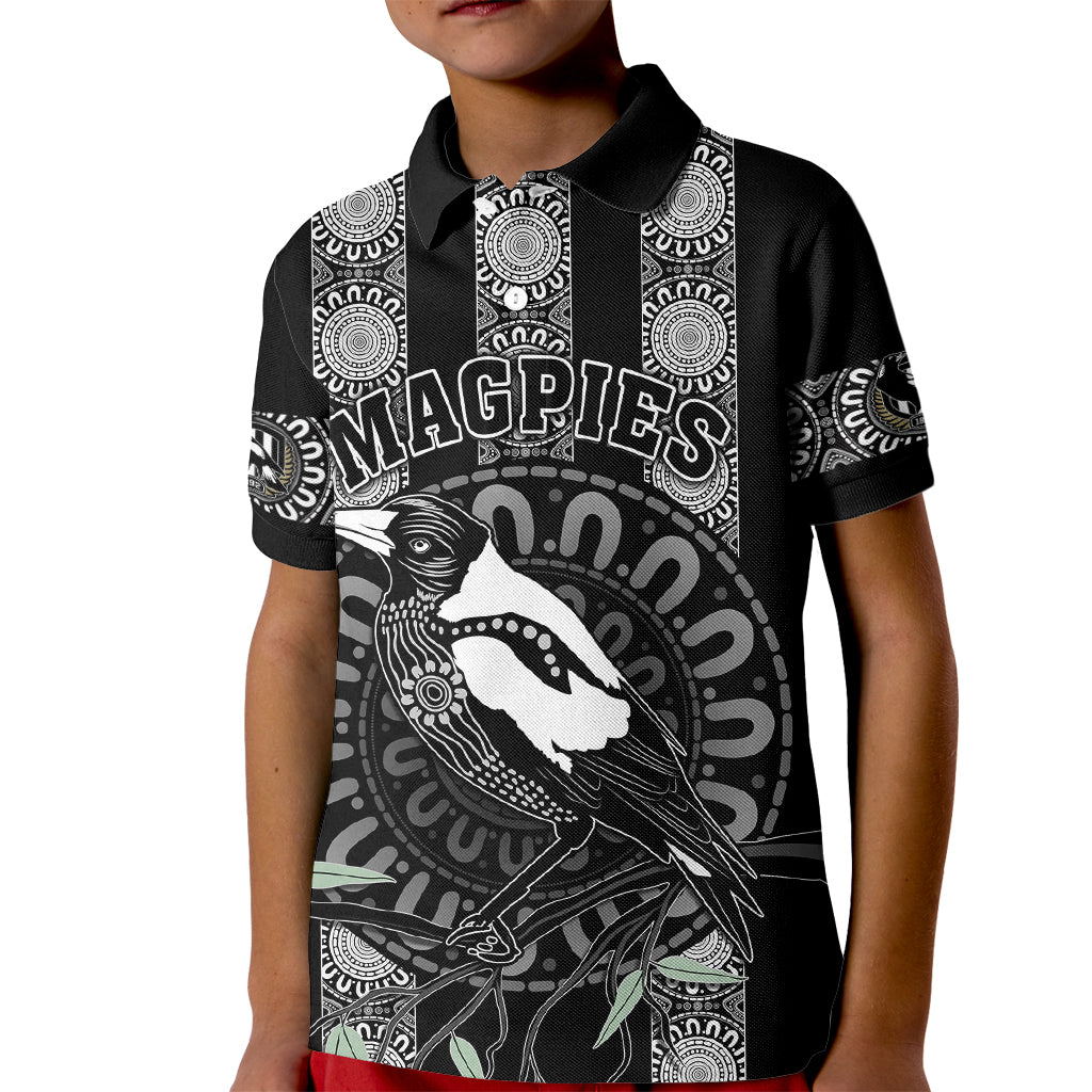 personalised-collingwood-football-kid-polo-shirt-champions-go-magpies