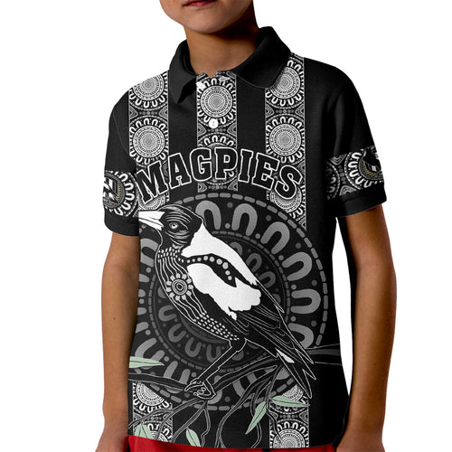 personalised-collingwood-football-kid-polo-shirt-champions-go-magpies
