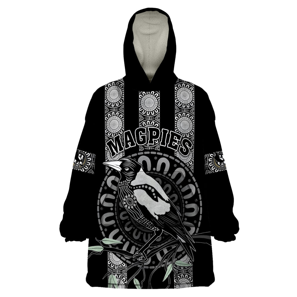 personalised-collingwood-football-wearable-blanket-hoodie-champions-go-magpies