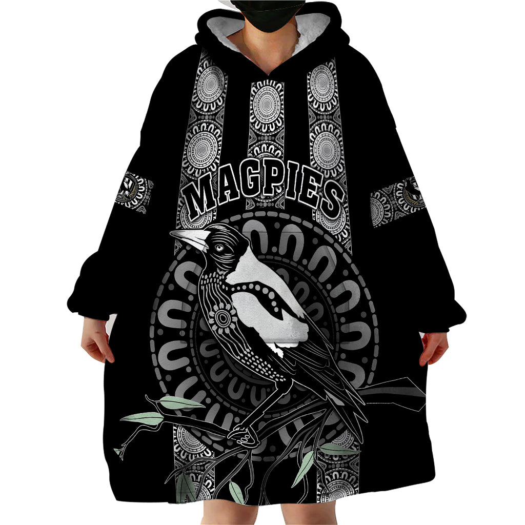 personalised-collingwood-football-wearable-blanket-hoodie-champions-go-magpies