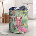 Australia Galah Birds Couple Christmas Laundry Basket Mint Glaze