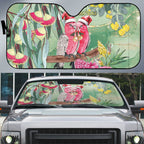 Australia Galah Birds Couple Christmas Auto Sun Shade Mint Glaze