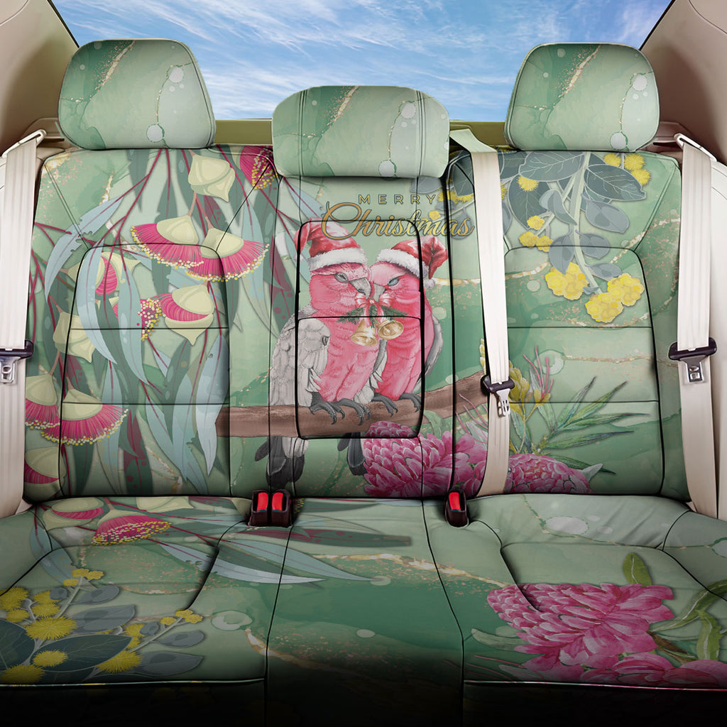 Australia Galah Birds Couple Christmas Back Car Seat Cover Mint Glaze