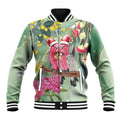 Australia Galah Birds Couple Christmas Baseball Jacket Mint Glaze
