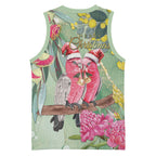 Australia Galah Birds Couple Christmas Basketball Jersey Mint Glaze