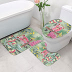 Australia Galah Birds Couple Christmas Bathroom Set Mint Glaze